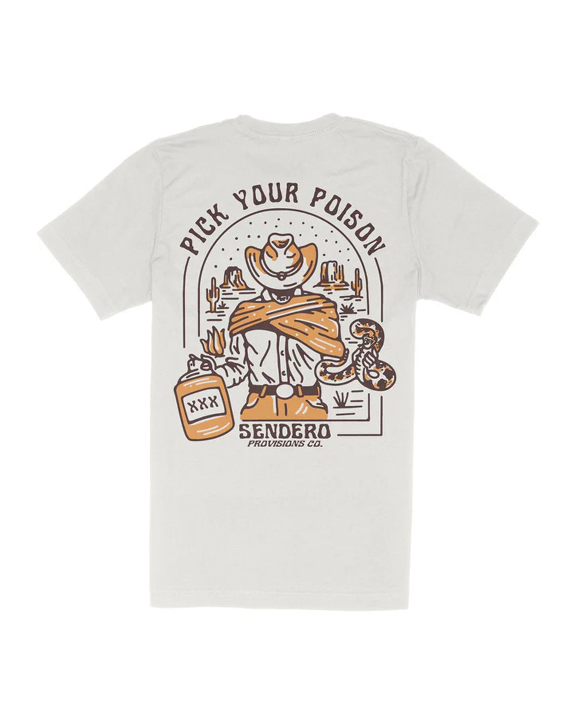 Sendero Provisions Co. Pick Your Poison Short Sleeve T-Shirt - Vintage White