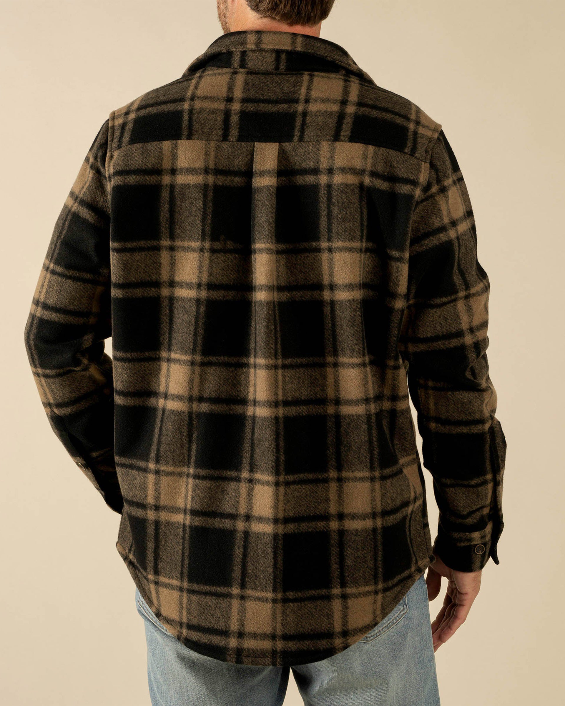 Sendero Provisions Co. Pinedale Flannel - Tan/Black