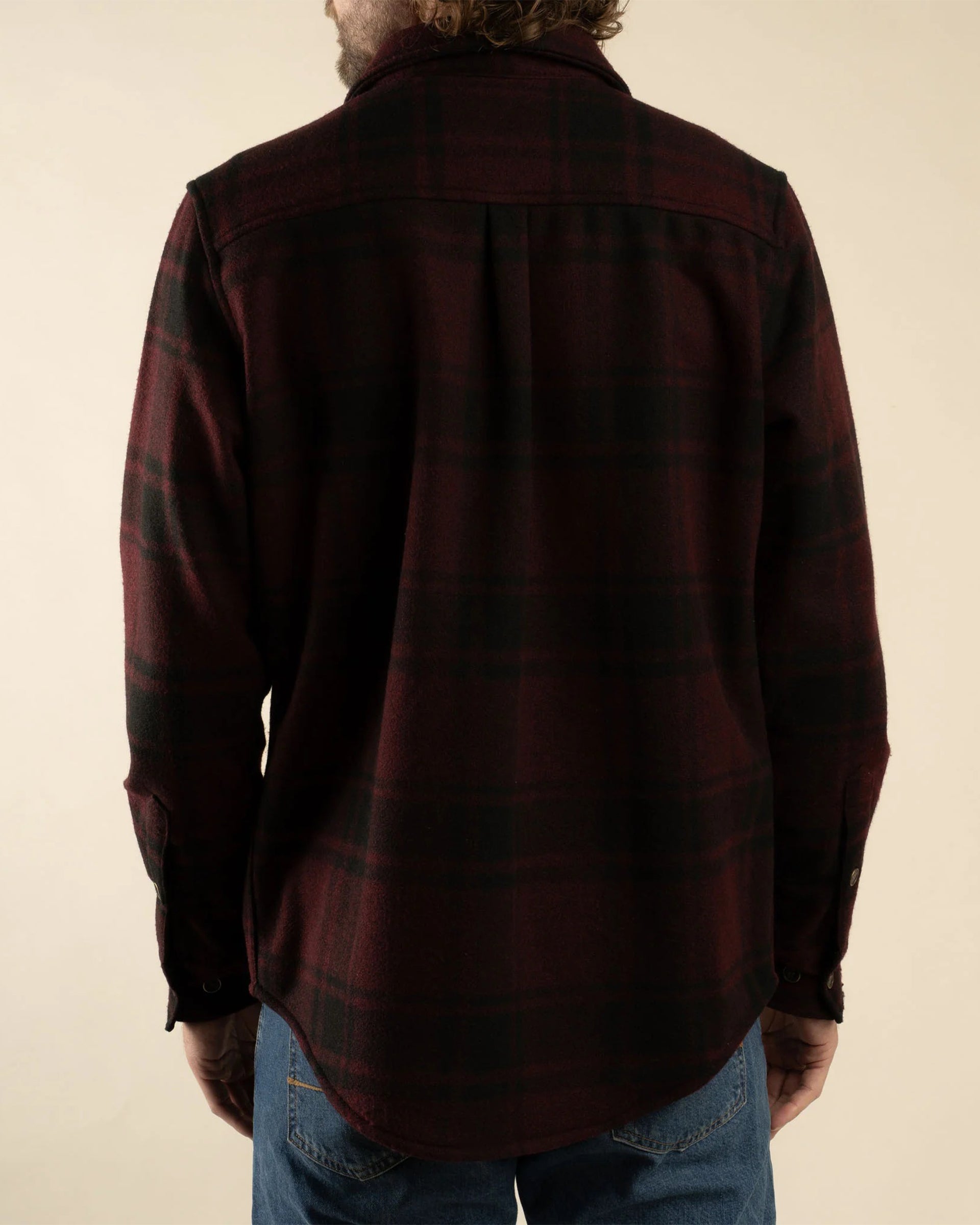 Sendero Provisions Co. Pinedale Flannel - Black/Maroon