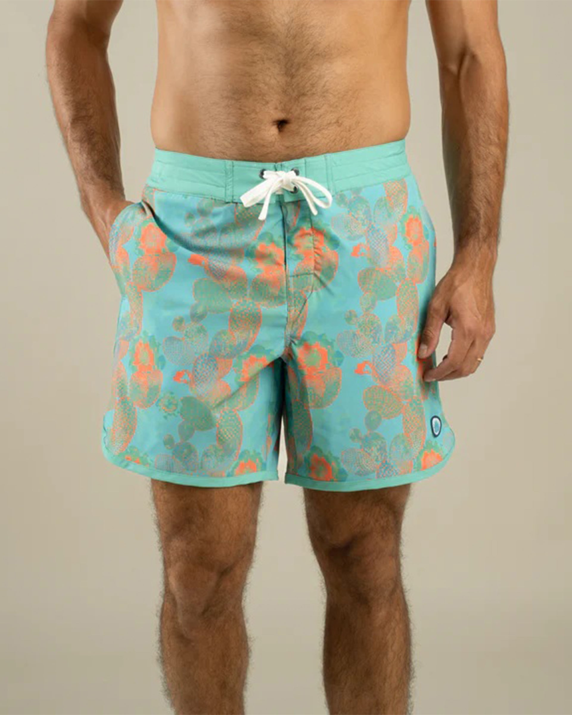 Sendero Provisions Co. Point Bar Boardshort - Nopal Cosmico Verde Vivo