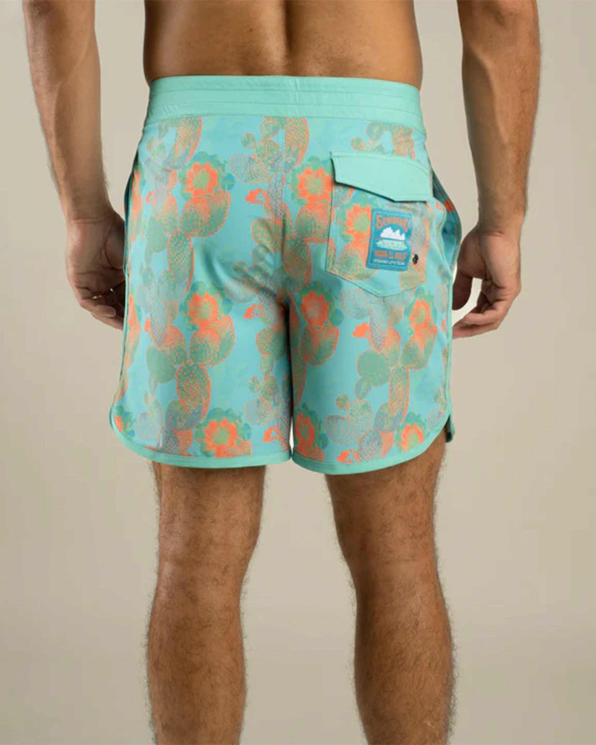 Sendero Provisions Co. Point Bar Boardshort - Nopal Cosmico Verde Vivo