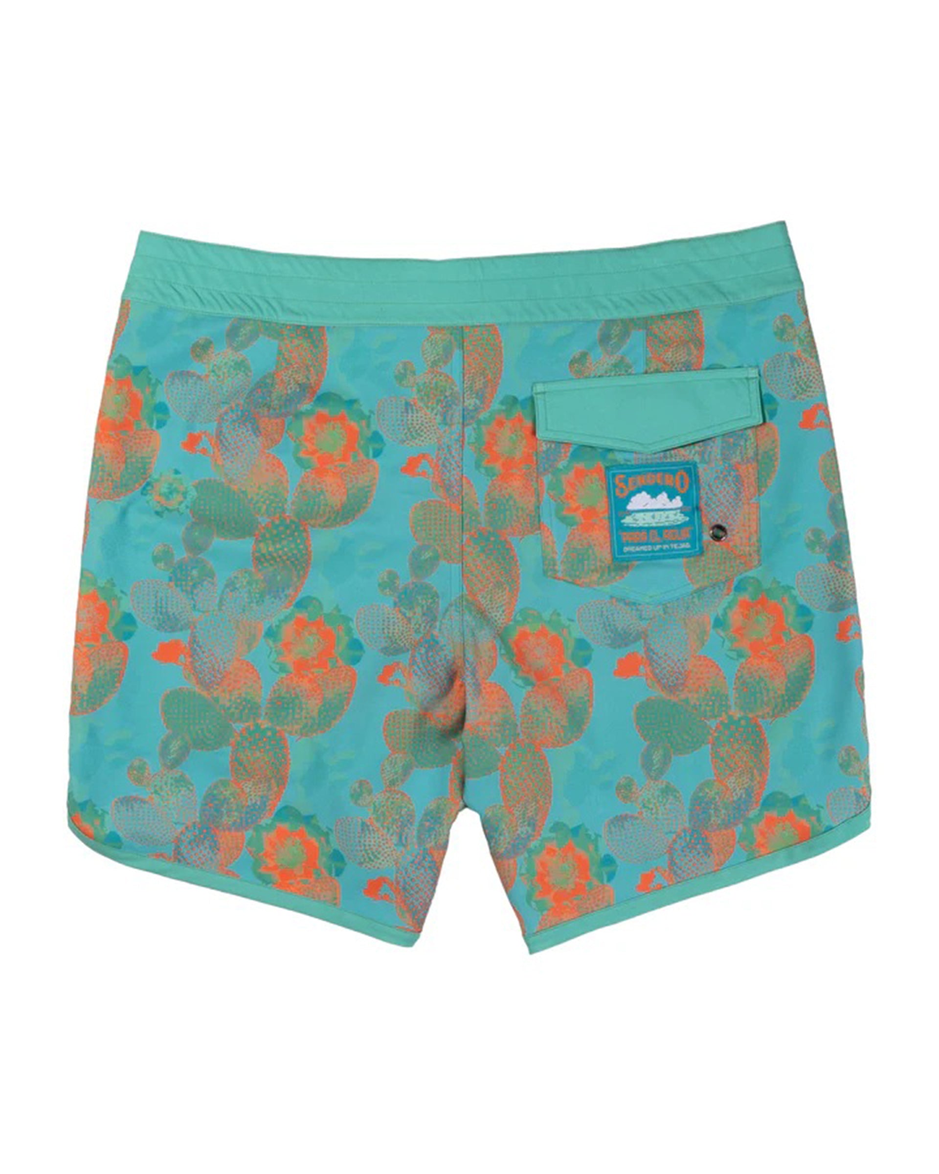Sendero Provisions Co. Point Bar Boardshort - Nopal Cosmico Verde Vivo