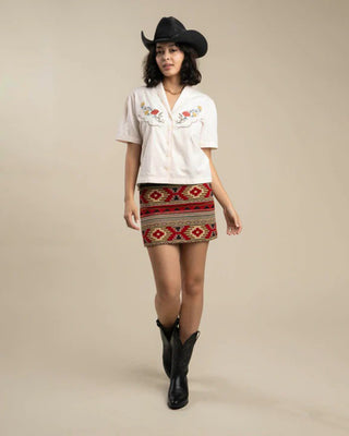 Sendero Provisions Co. Women's Prairie Rose Lace Blouse - White