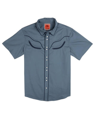 Sendero Provisions Co. The Prescott Western Shirt - Faded Navy