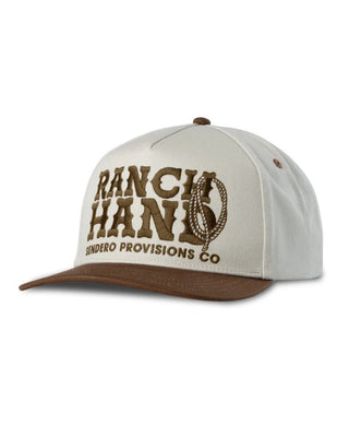 Sendero Provisions Co. Ranch Hand Hat - Cream/Brown