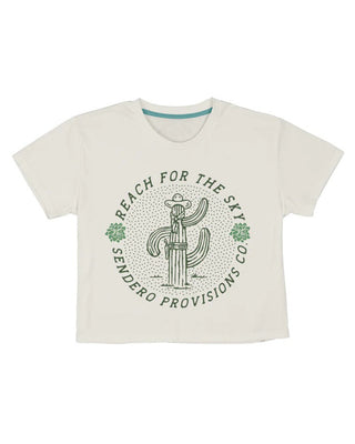 Sendero Provisions Co. Women's Reach For The Sky Boxy Tee - Vintage White