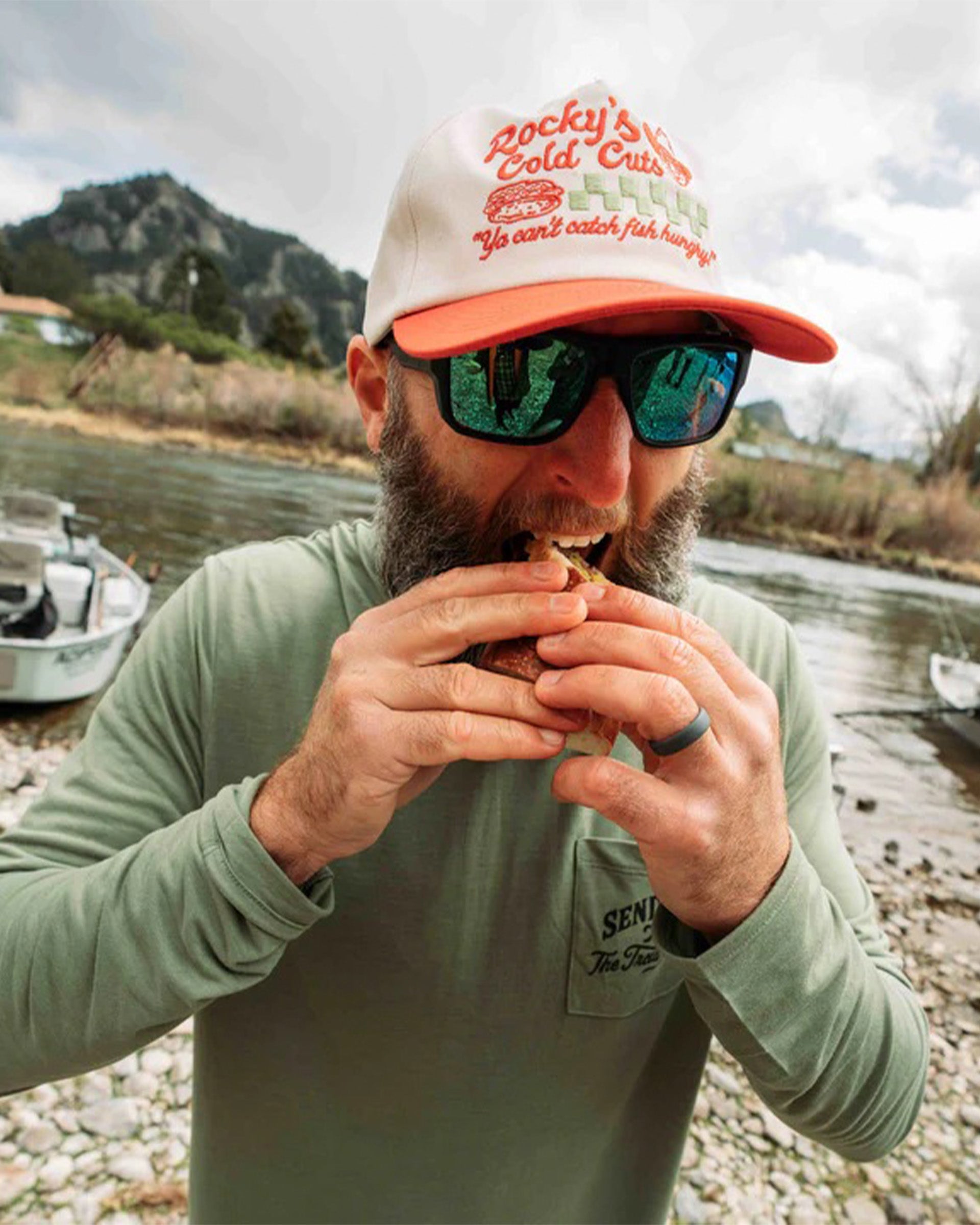 Sendero Provisions Co. Rocky's Cold Cuts Hat - White/Red