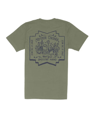 Sendero Provisions Co. Shootin' Hand Short Sleeve T-Shirt - ¡Salud! Edition - Sage