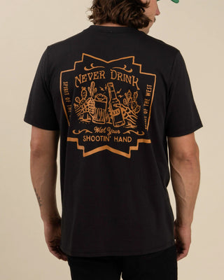 Sendero Provisions Co. Shootin' Hand Short Sleeve T-Shirt - ¡Salud! Edition - Black