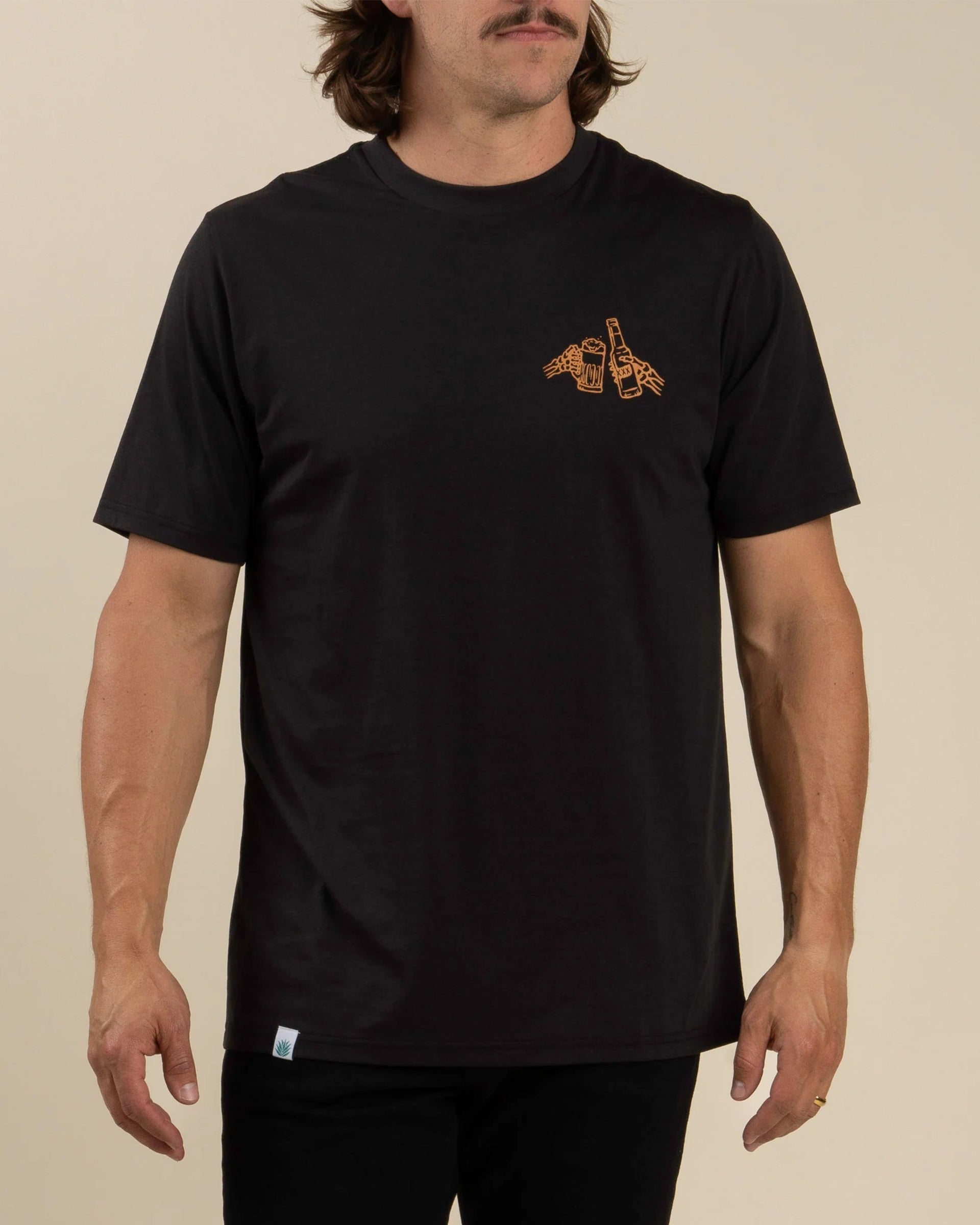 Sendero Provisions Co. Shootin' Hand Short Sleeve T-Shirt - ¡Salud! Edition - Black