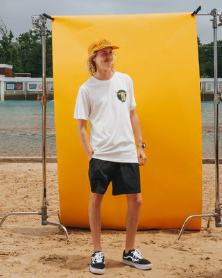 Sendero x Waco Surf Texas Surf and Turf S/S T-Shirt - Vintage White