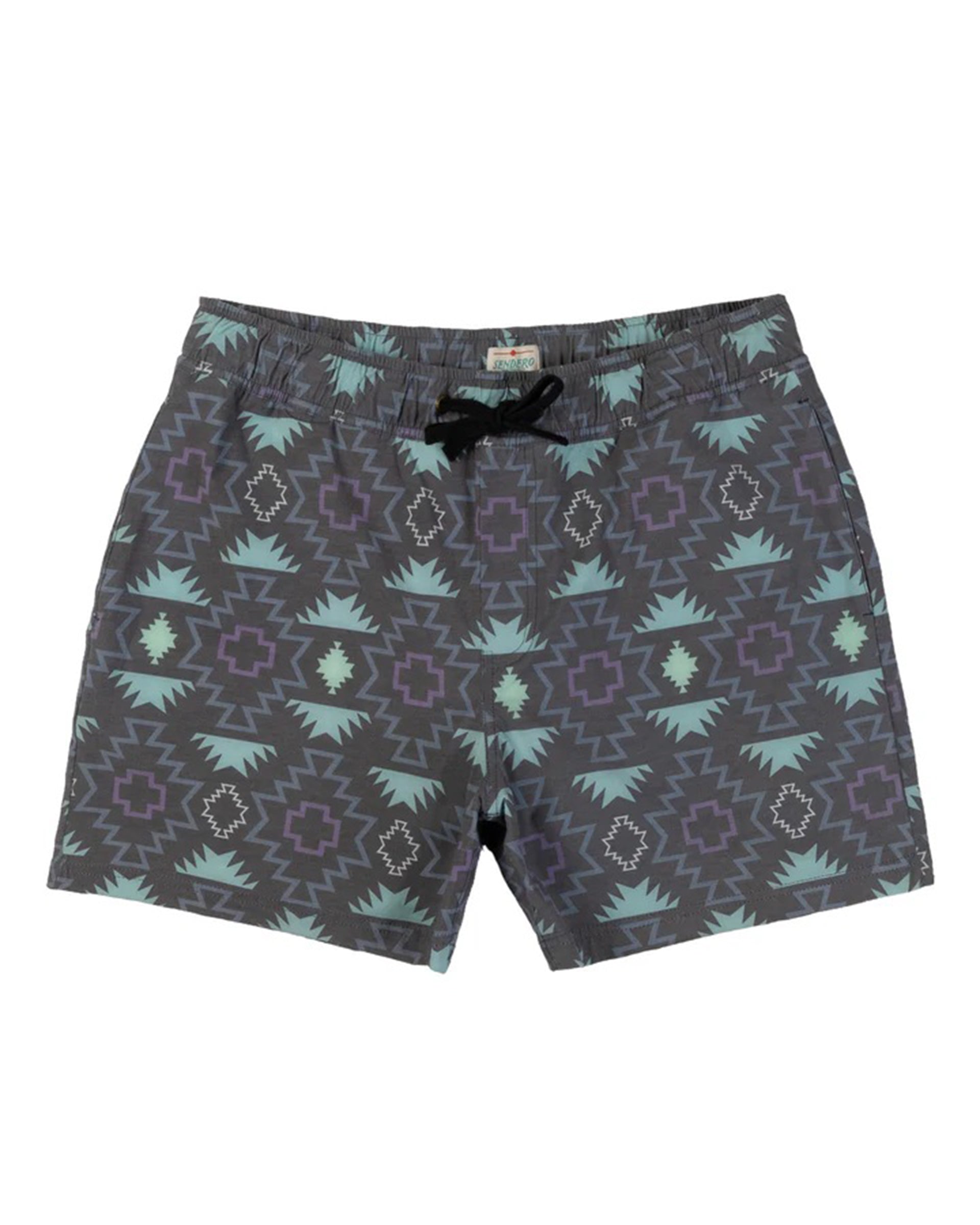 Sendero Provisions Co. The Barton Elastic Boardshort - Chevron Dark