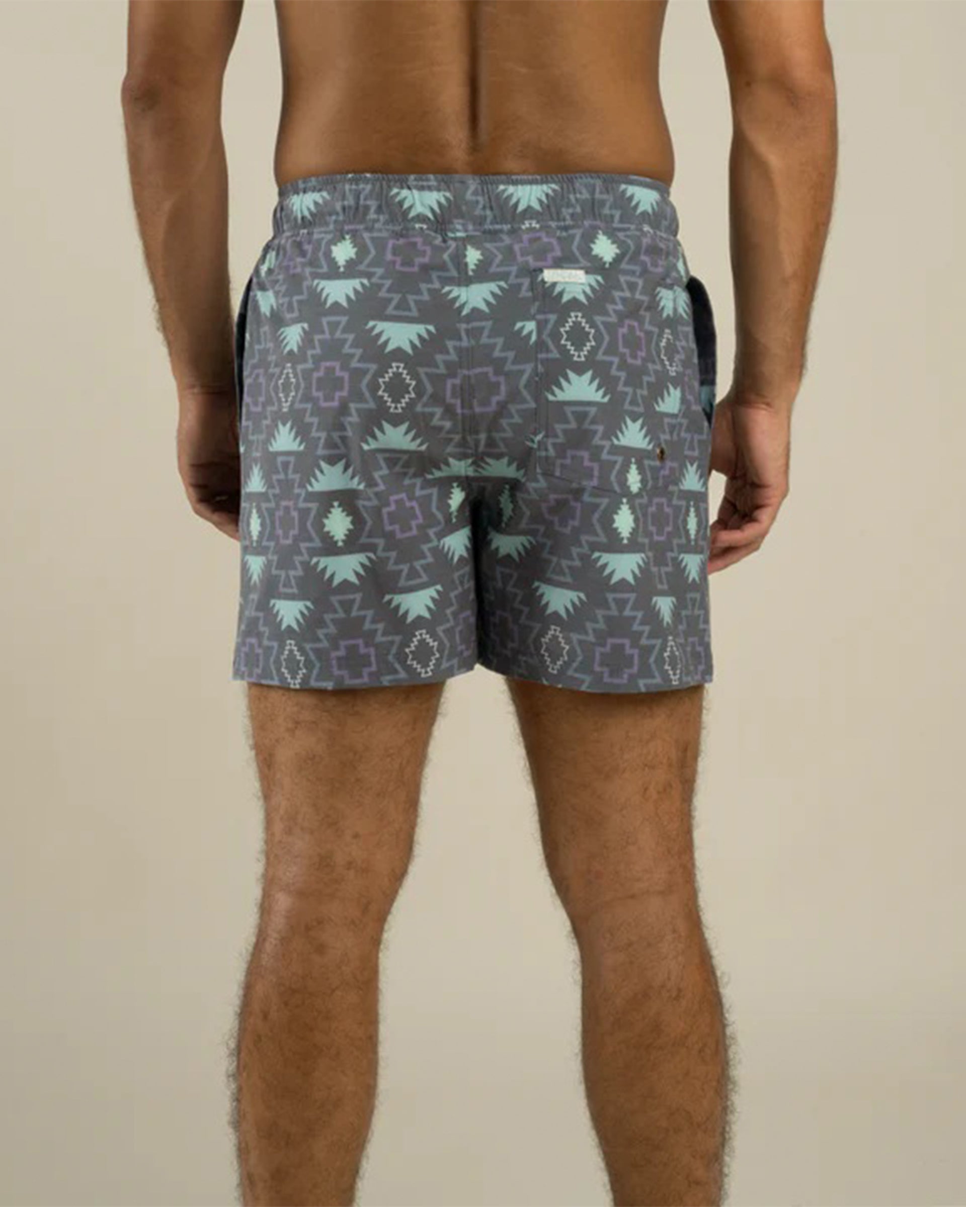 Sendero Provisions Co. The Barton Elastic Boardshort - Chevron Dark
