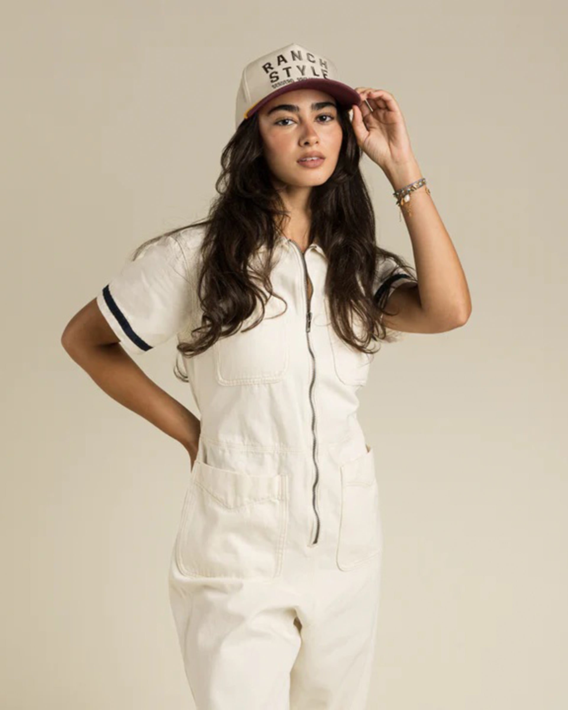 The Dolly Jumpsuit - Ecru – Jack's Surfboards