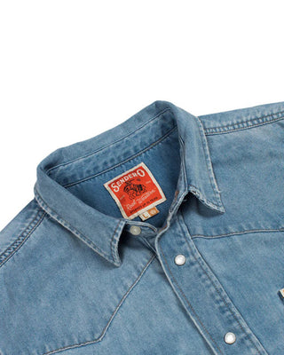 Sendero Provisions Co. The Wyatt Pearl Snap Shirt - Vintage Denim