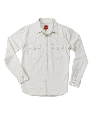 Sendero Provisions Co. The Wyatt Pearl Snap Shirt - Ecru