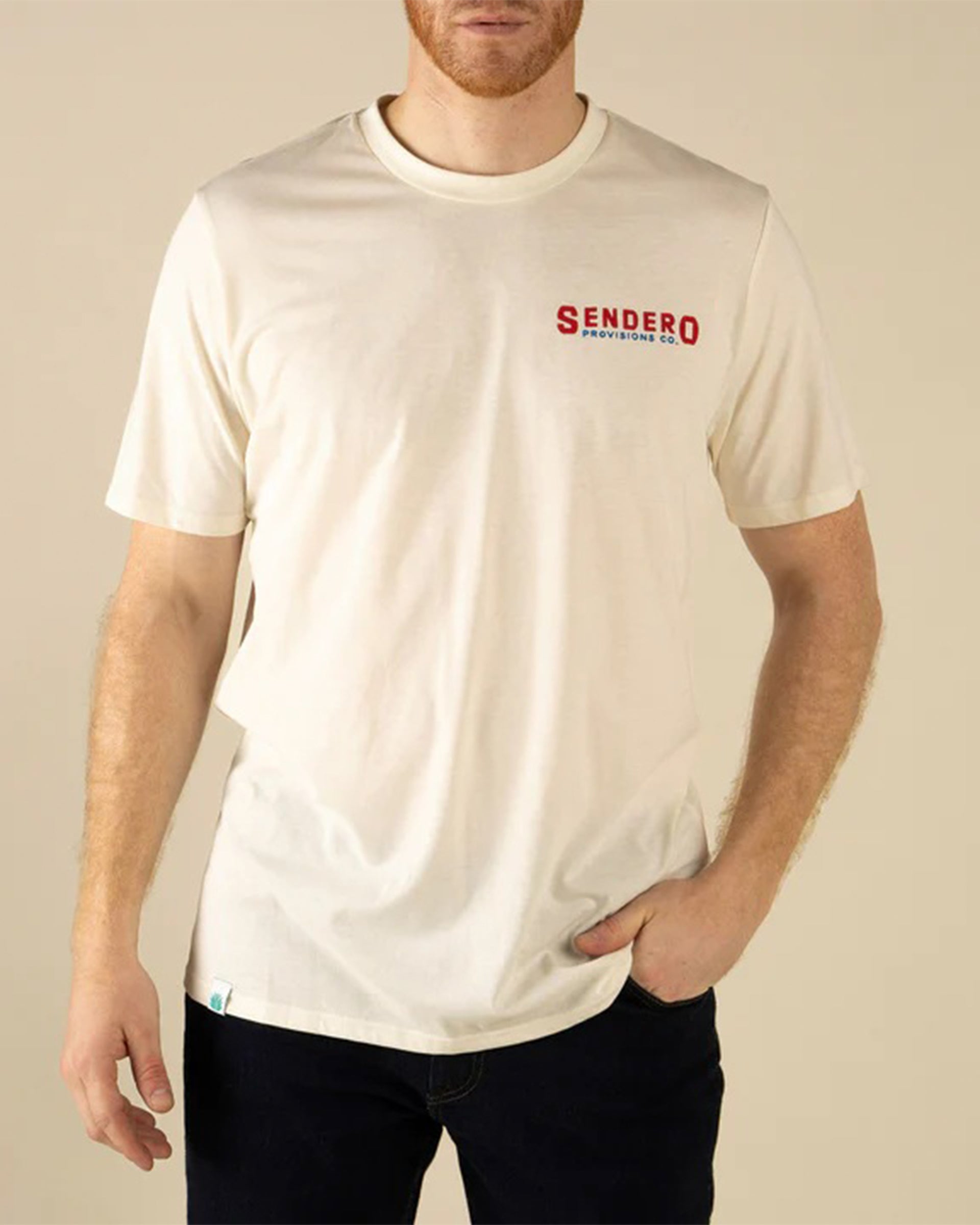 Sendero Provisions Co. Tip Your Hat Short Sleeve T-Shirt - Vintage White