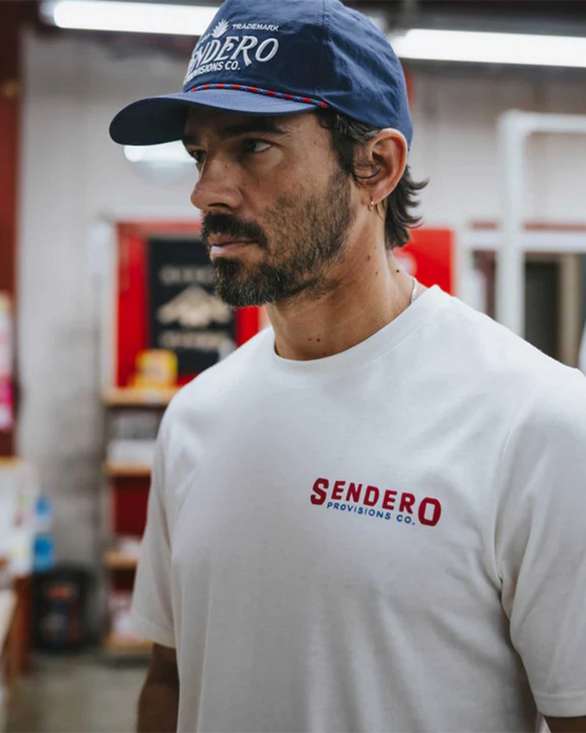 Sendero Provisions Co. Tip Your Hat Short Sleeve T-Shirt - Vintage White