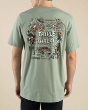 Sendero Provisions Co. Triple Threat Short Sleeve T-Shirt - Laguna