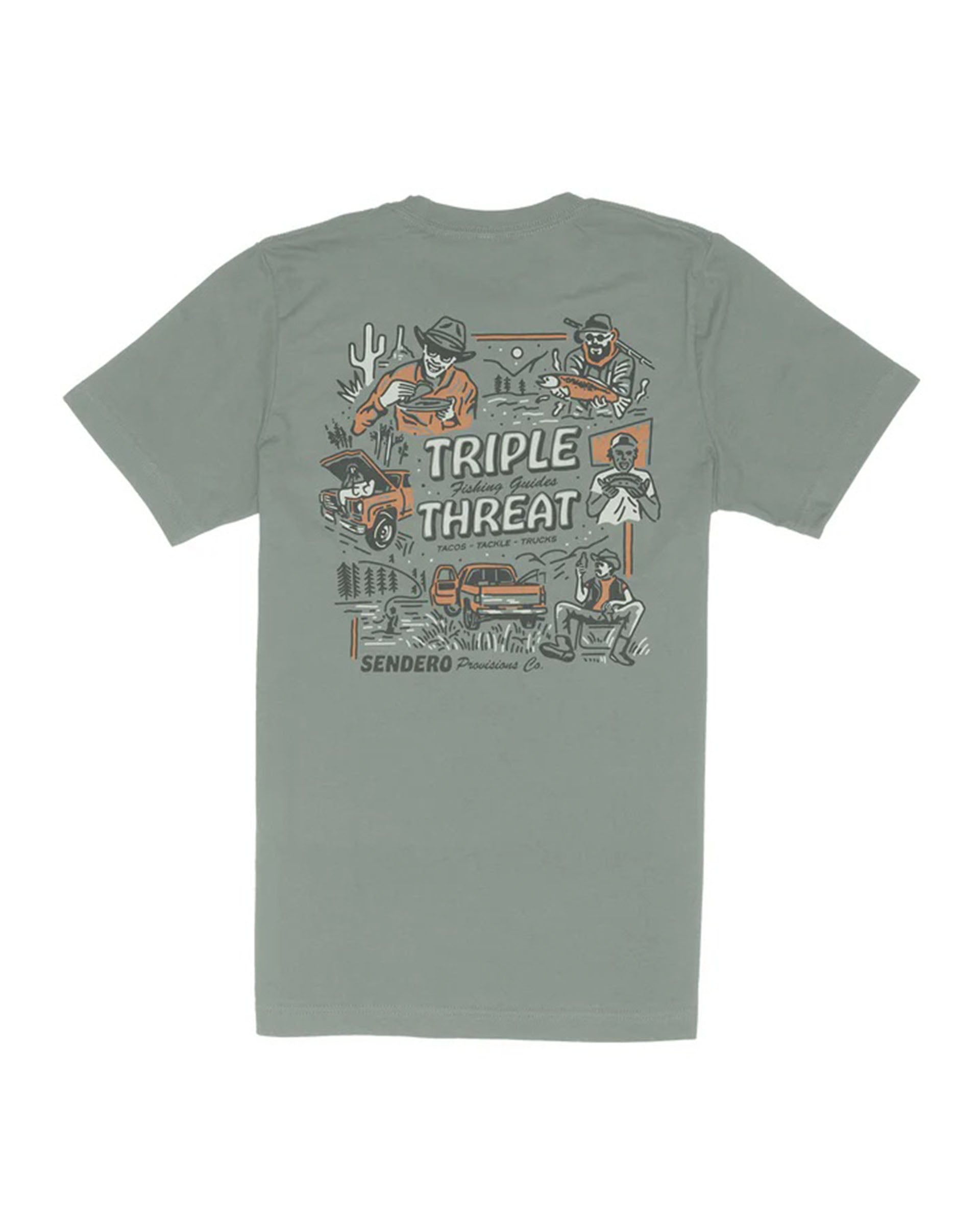 Sendero Provisions Co. Triple Threat Short Sleeve T-Shirt - Laguna