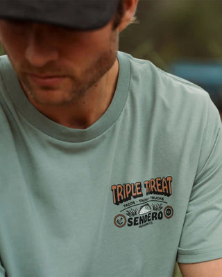 Sendero Provisions Co. Triple Threat Short Sleeve T-Shirt - Laguna