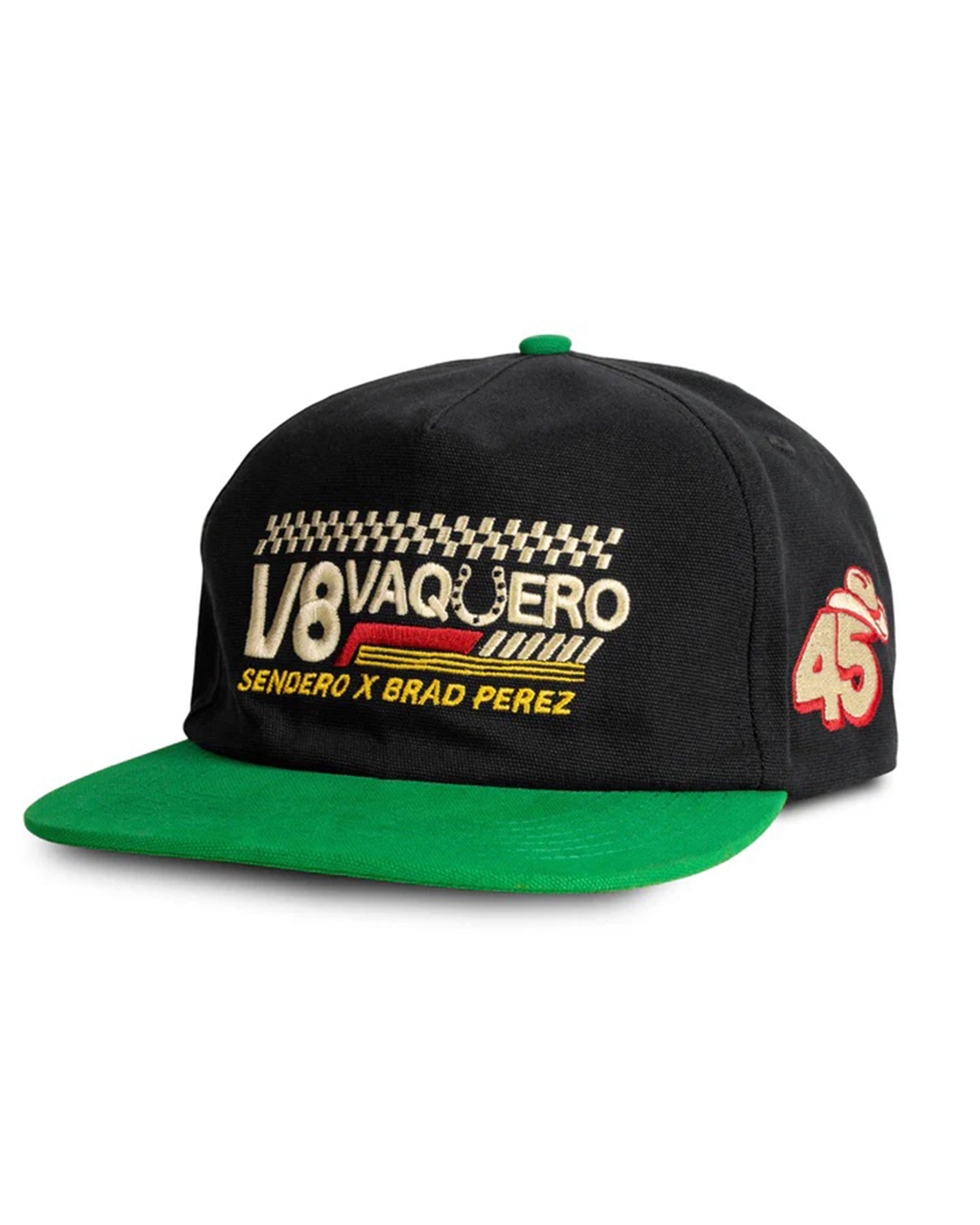 V8 Vaquero Hat - Black/Green