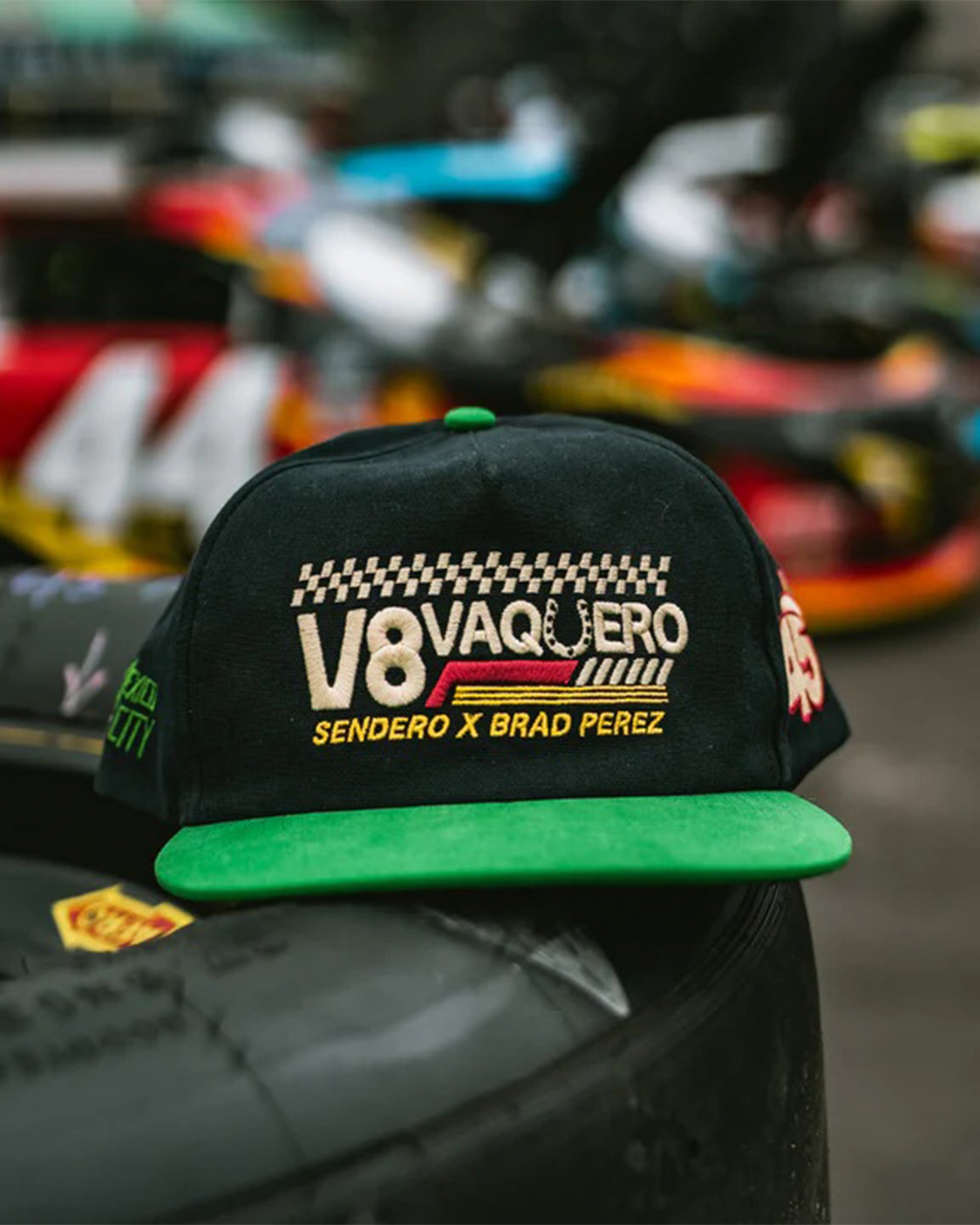 V8 Vaquero Hat - Black/Green