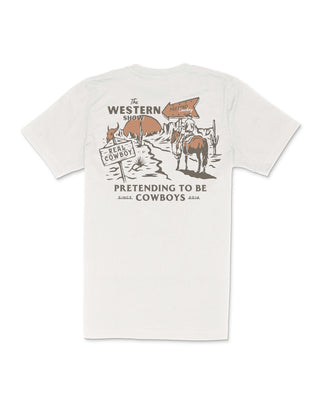 Sendero Provisions Co. Western Show Short Sleeve T-Shirt - Vintage White