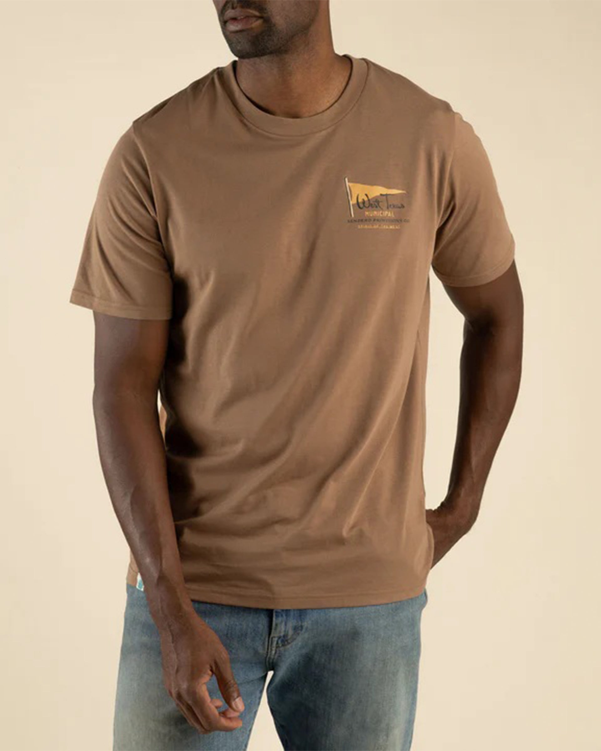 Sendero Provisions Co. West Texas Municipal Short Sleeve T-Shirt - Light Brown