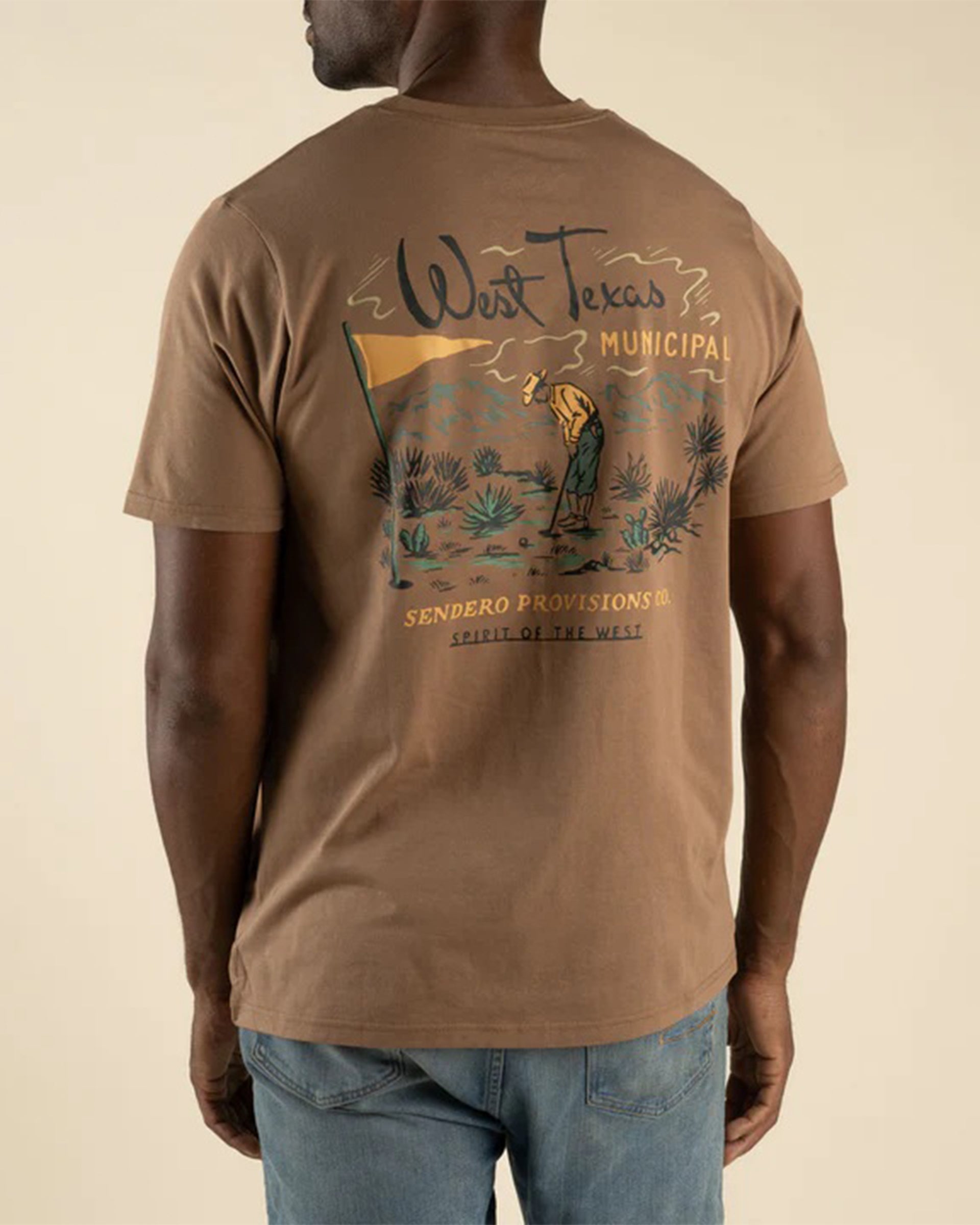 Sendero Provisions Co. West Texas Municipal Short Sleeve T-Shirt - Light Brown