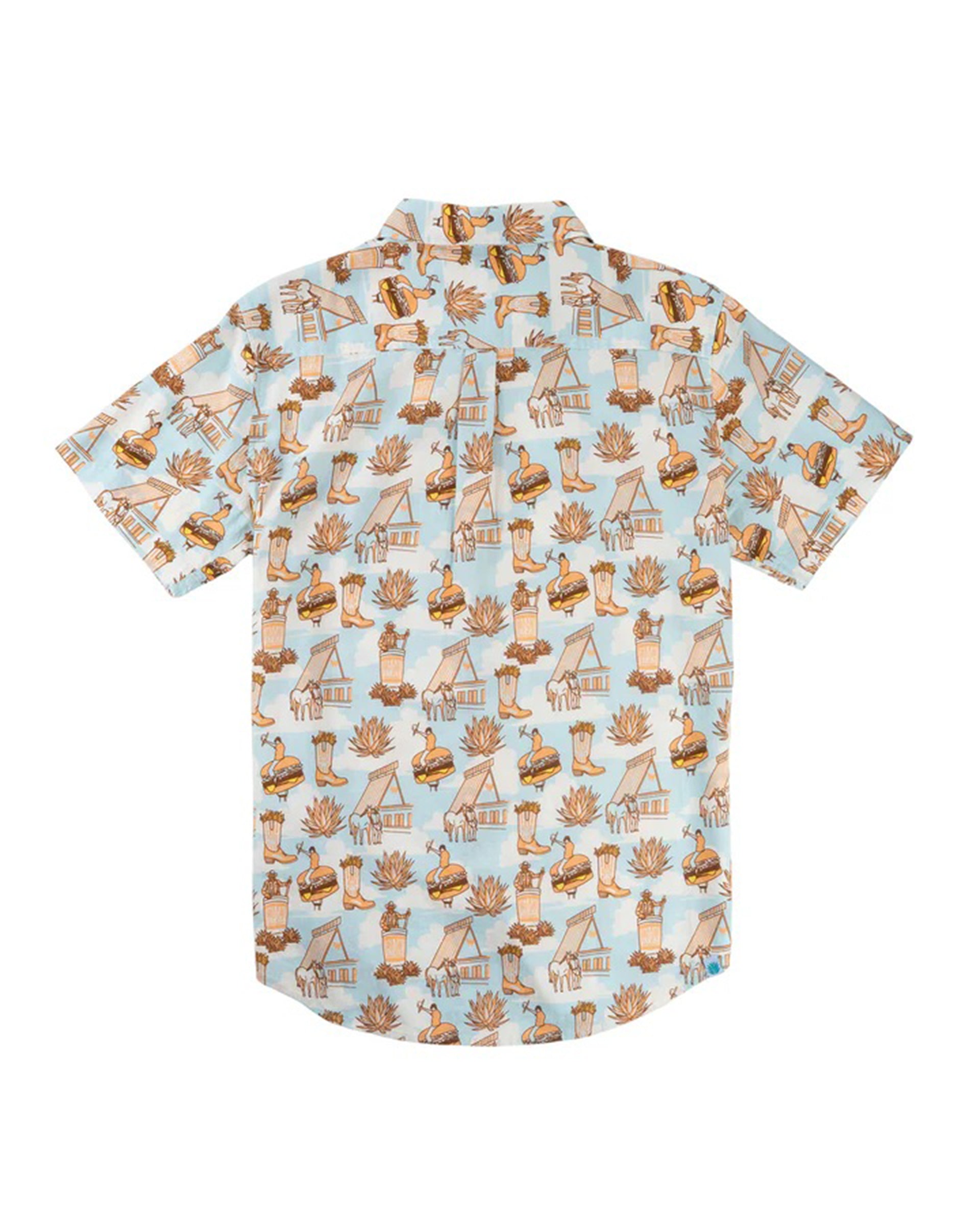 Sendero Provisions Co. Whataburger x Sendero City Slicker Short Sleeve Shirt - Cowboy Drive Thru Print