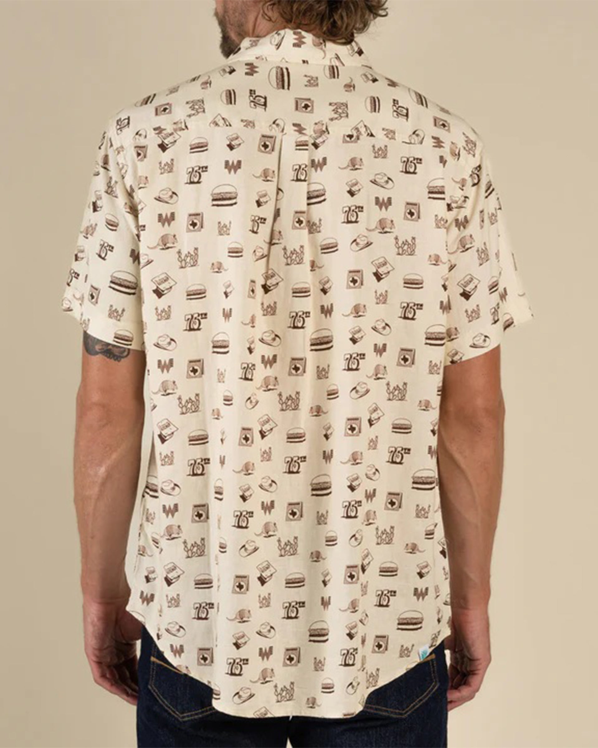 Sendero Provisions Co. Whataburger x Sendero City Slicker Short Sleeve Shirt - Hamburguesa Print