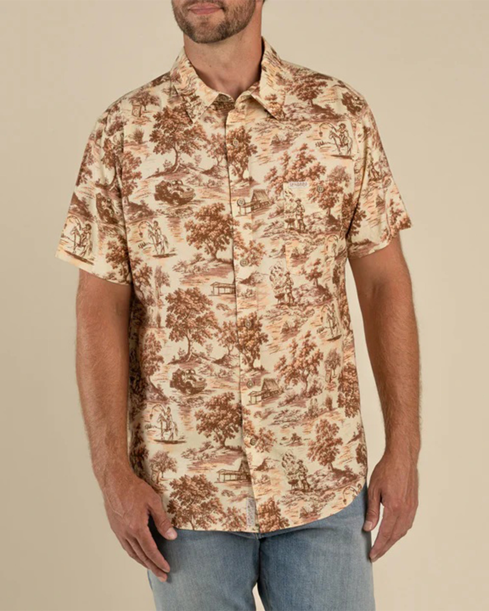 Sendero Provisions Co. Whataburger x Sendero City Slicker Short Sleeve Shirt  - Whataburger Toile