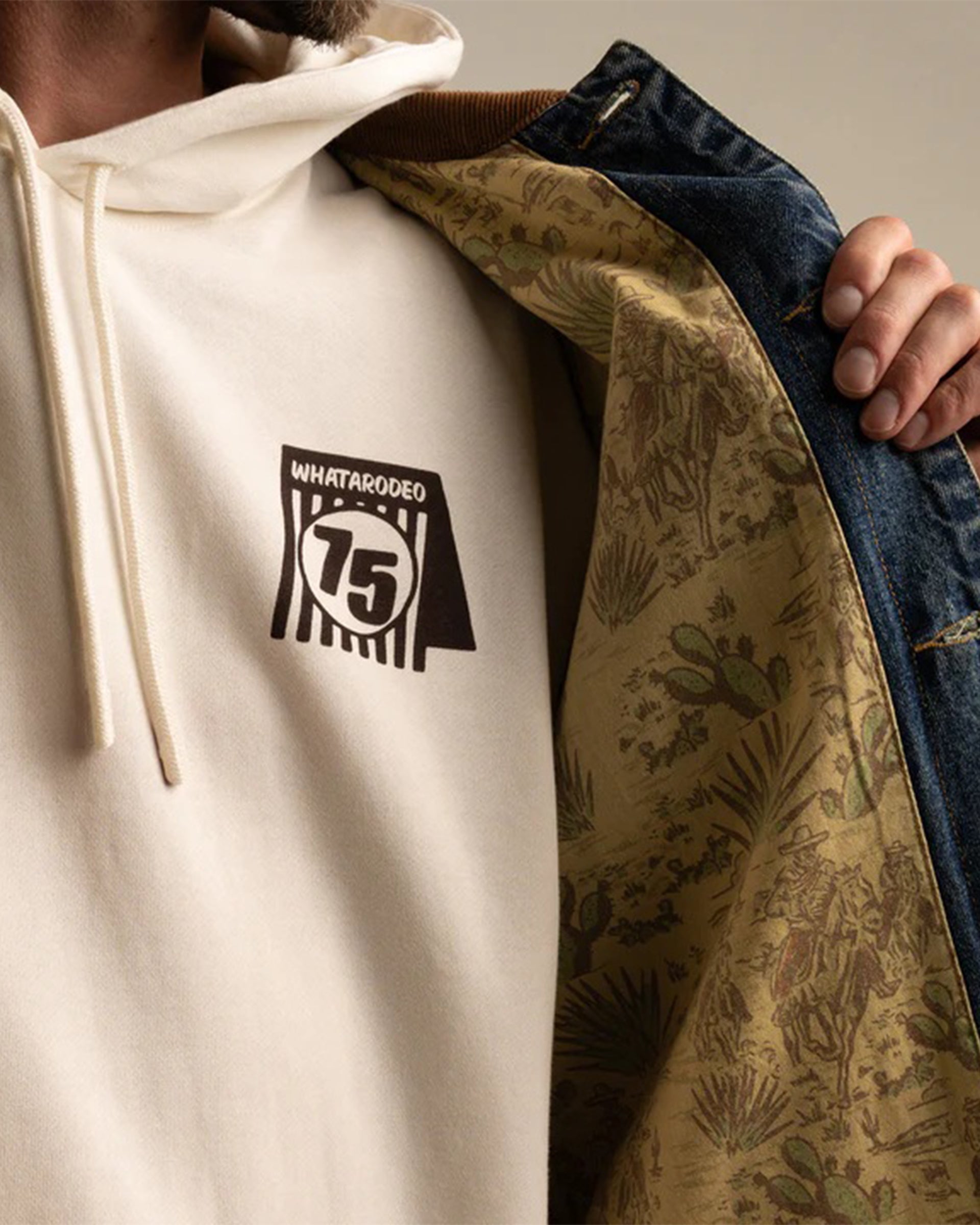 Sendero Provisions Co. Whataburger x Sendero Whatarodeo Hoodie - Vintage White