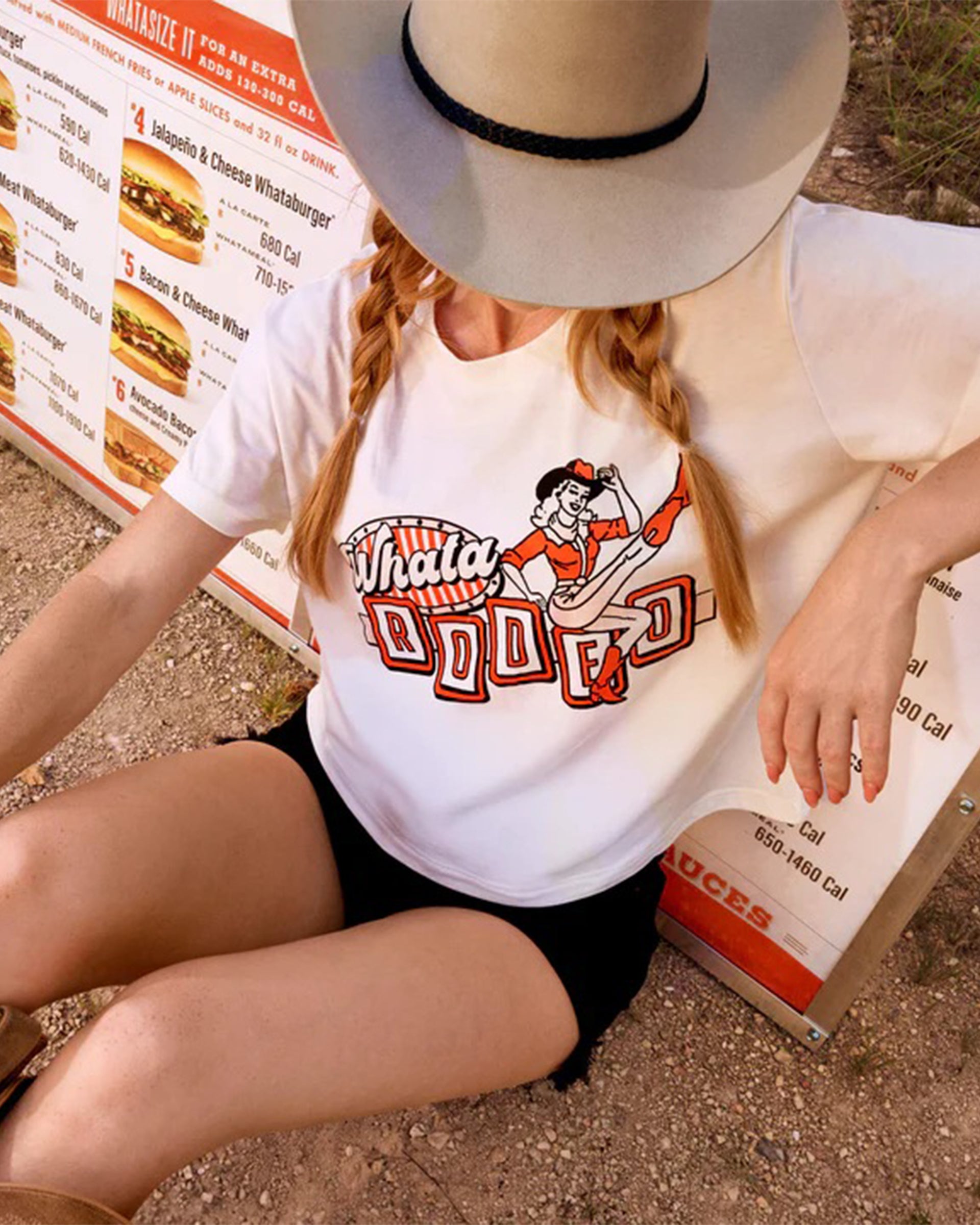 Sendero Provisions Co. Women's Whataburger x Sendero WhataRodeo Boxy Tee - Vintage White