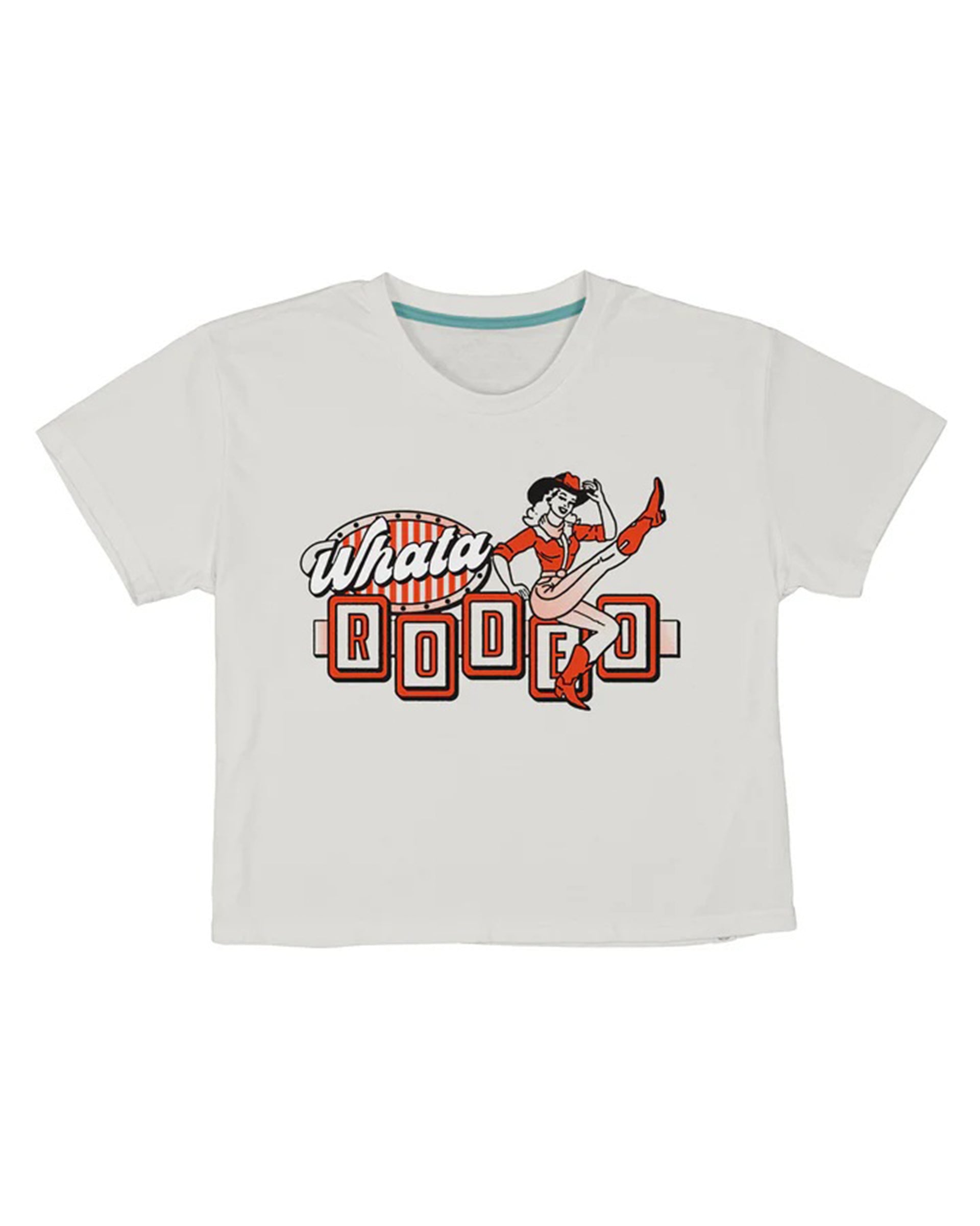 Sendero Provisions Co. Women's Whataburger x Sendero WhataRodeo Boxy Tee - Vintage White