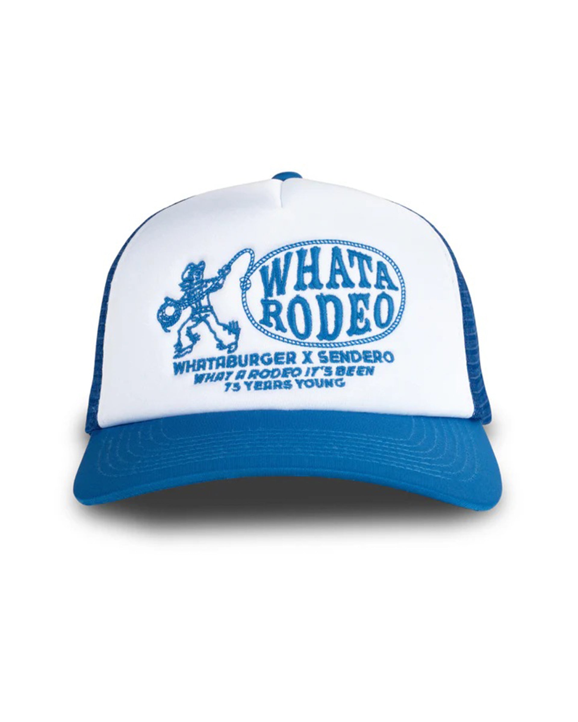 Whataburger x Sendero Ropin' Hat - White/Blue – Jack's Surfboards