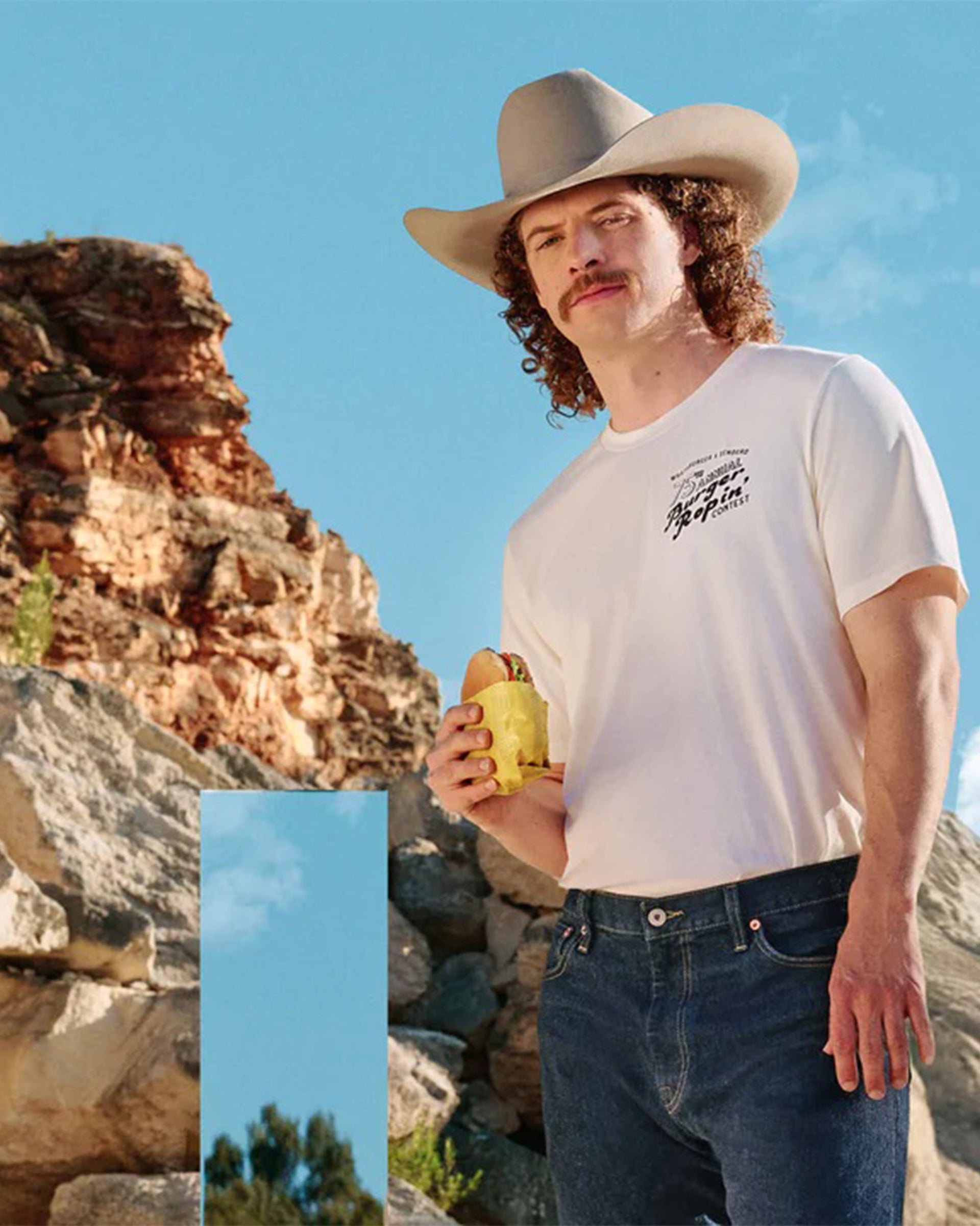 Sendero Provisions Co. Whataburger x Sendero WhataRopin' Short Sleeve T-Shirt - Vintage White