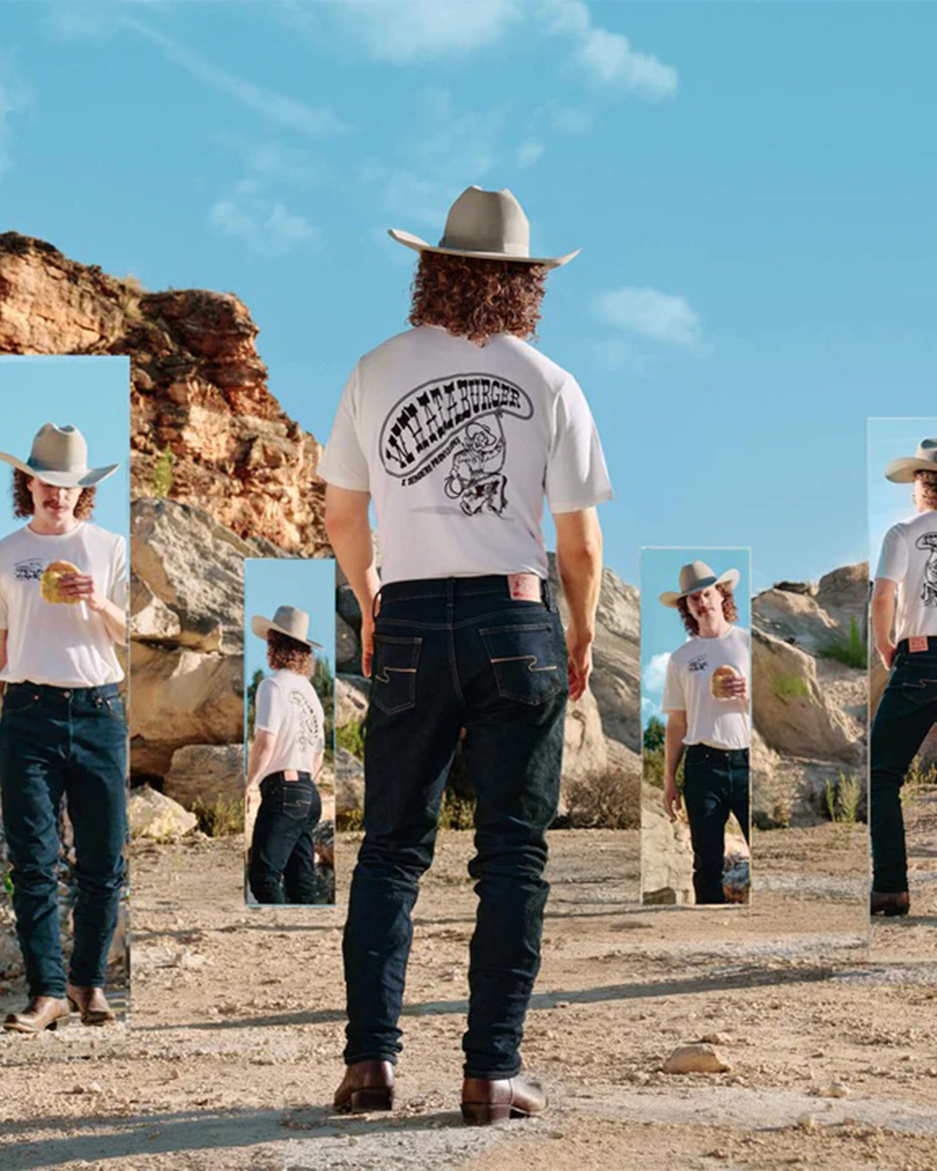 Sendero Provisions Co. Whataburger x Sendero WhataRopin' Short Sleeve T-Shirt - Vintage White