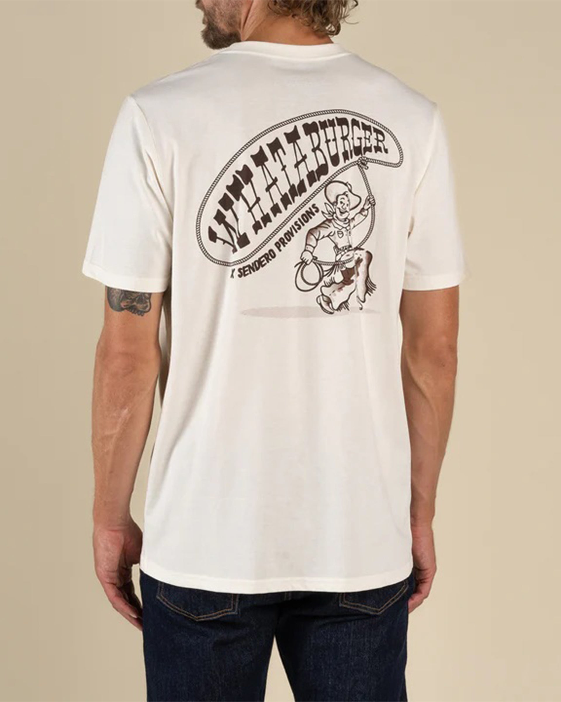 Sendero Provisions Co. Whataburger x Sendero WhataRopin' Short Sleeve T-Shirt - Vintage White