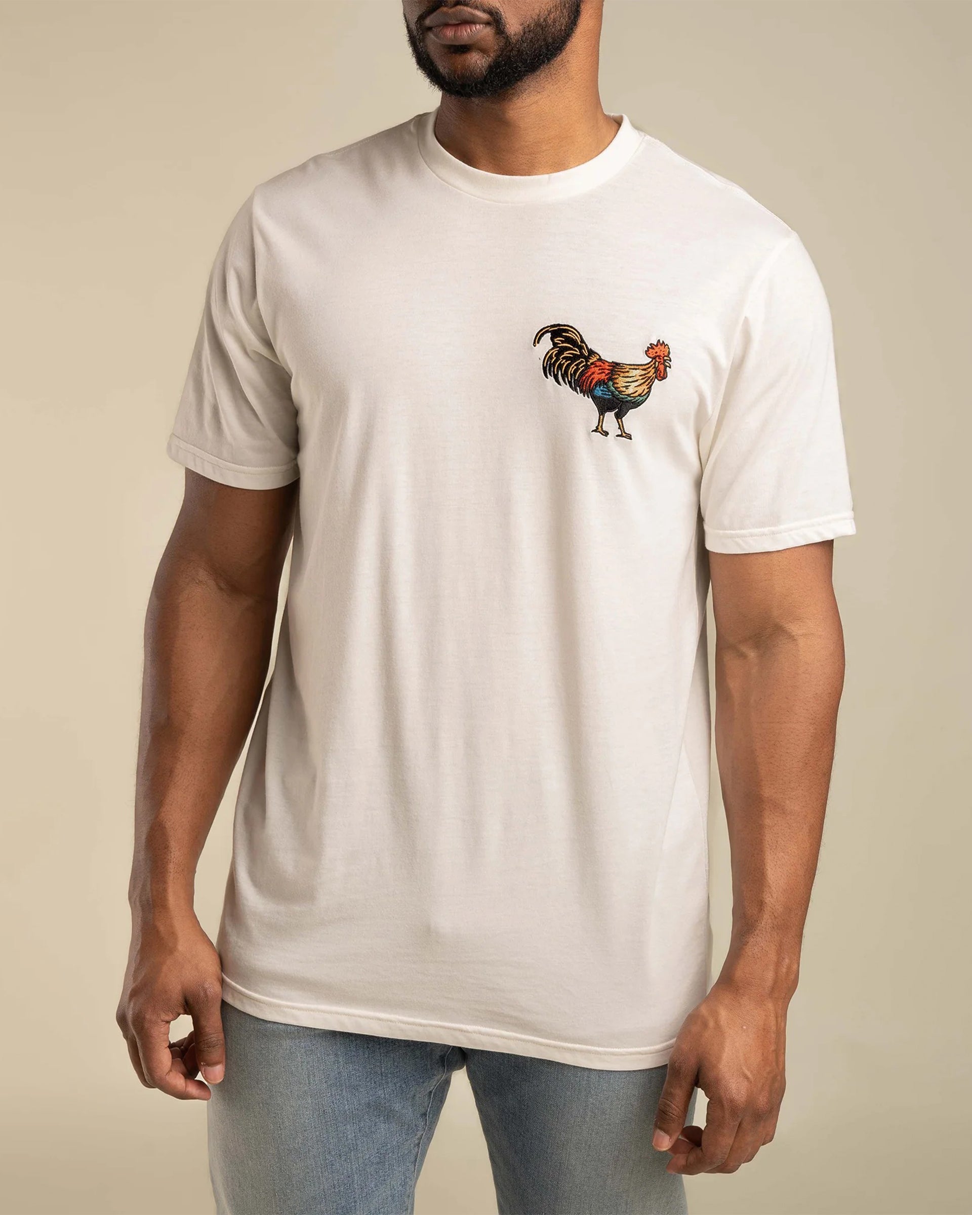 Sendero Provisions Co. Yardbird Short Sleeve T-Shirt - Vintage White