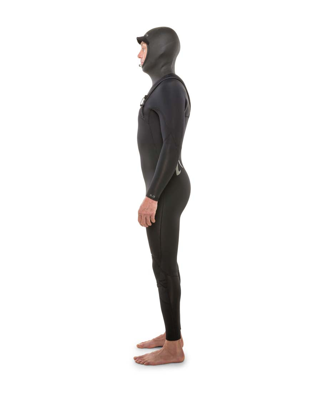 Isurus Men's Shield 3.3 Hooded Zipfree Wetsuit