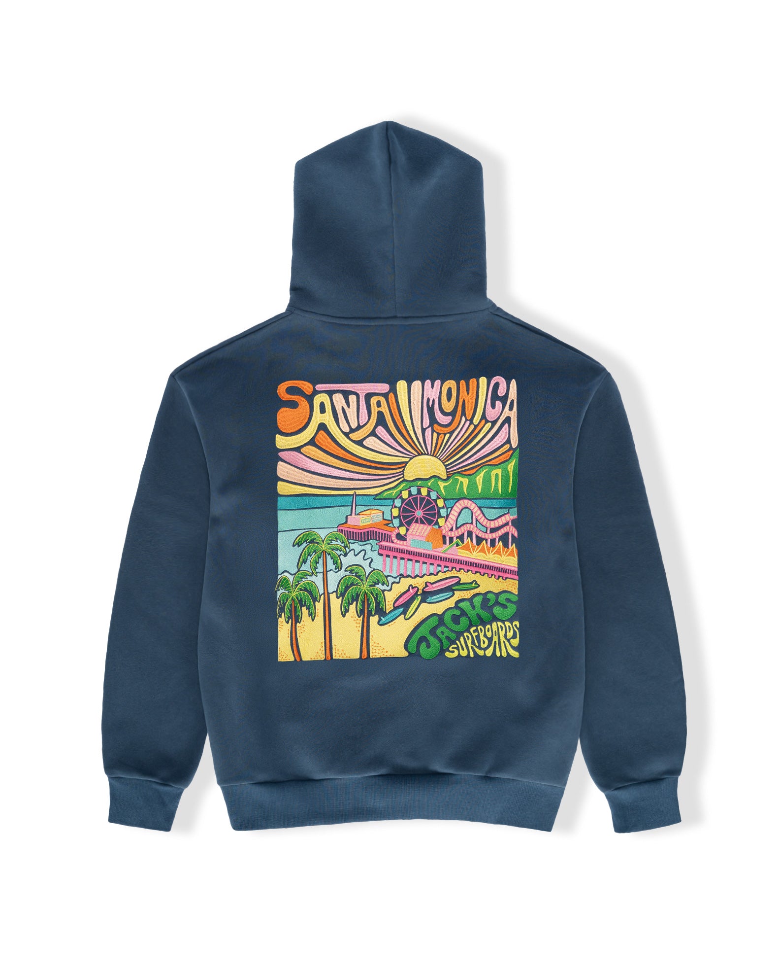 Jack's Surfboards Women's SM Pier Zip-Up Hoodie - Teal