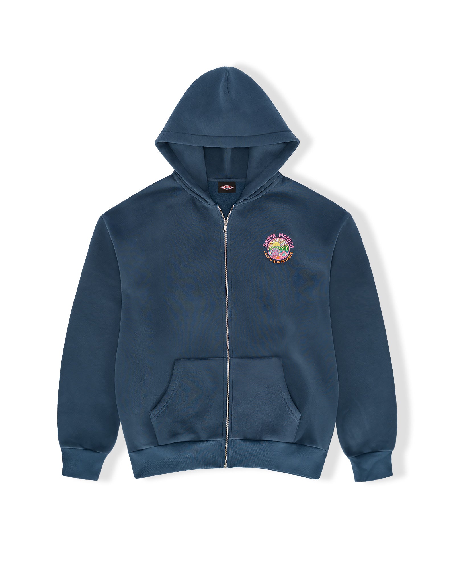 Jack's Surfboards Women's SM Pier Zip-Up Hoodie - Teal