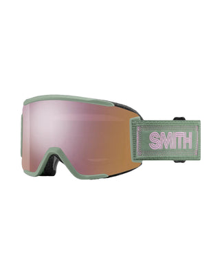 Smith Optics Squad S Goggles - Olive Warm Steel/ChromaPop Everyday Rose Gold Mirror