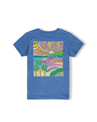 Girl's SM Pier S/S Tee - Cobalt Blue