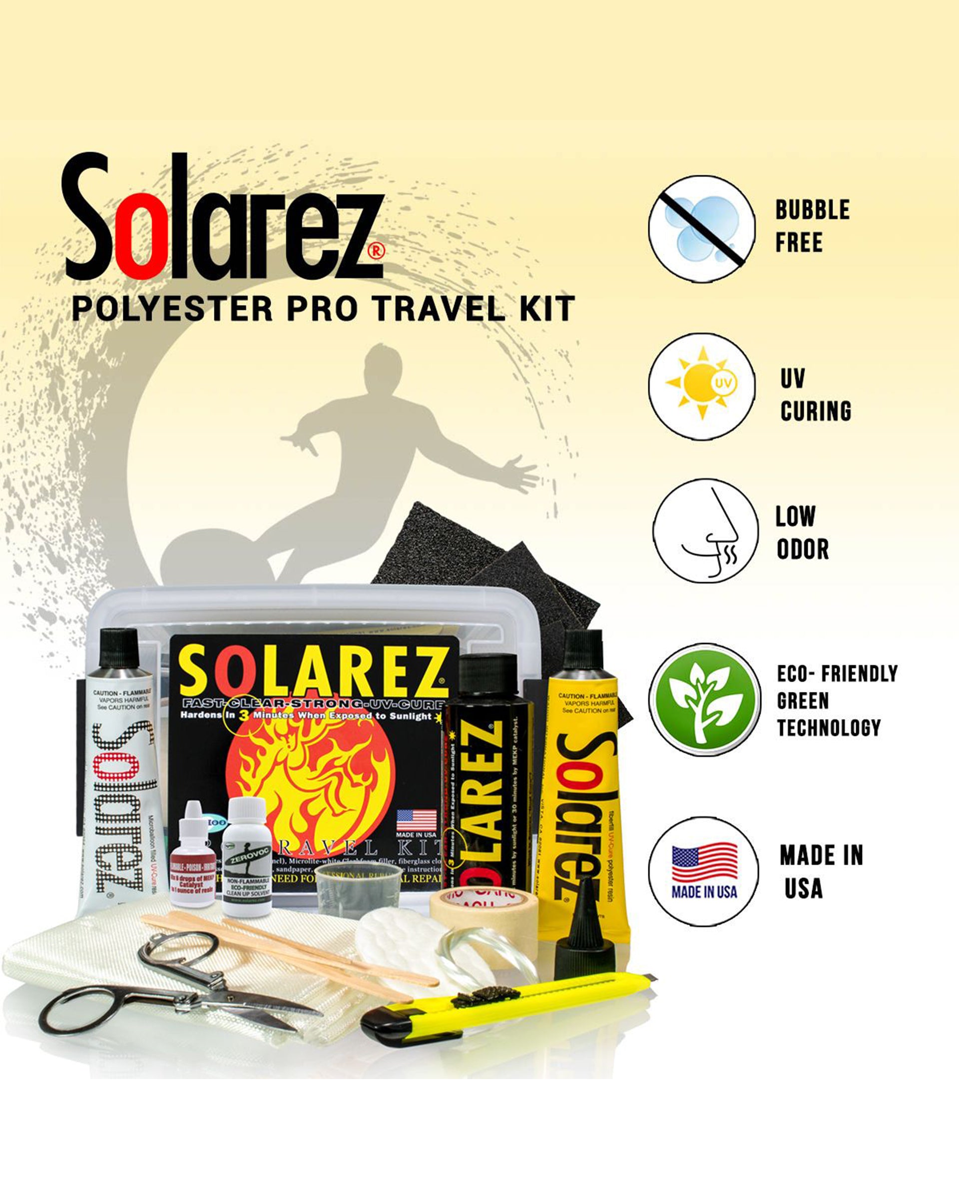 Solarez Polyester Pro Travel Kit