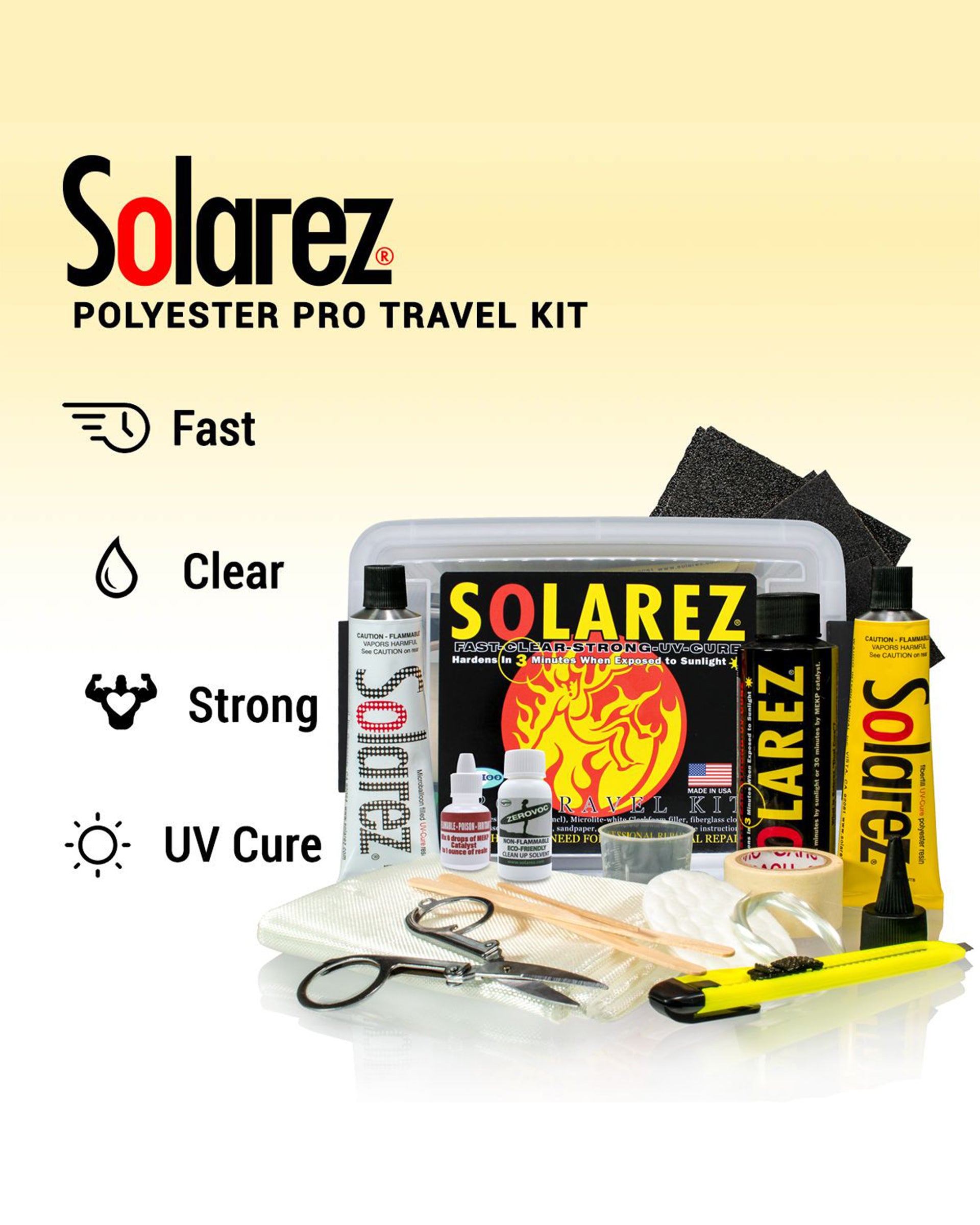 Solarez Polyester Pro Travel Kit