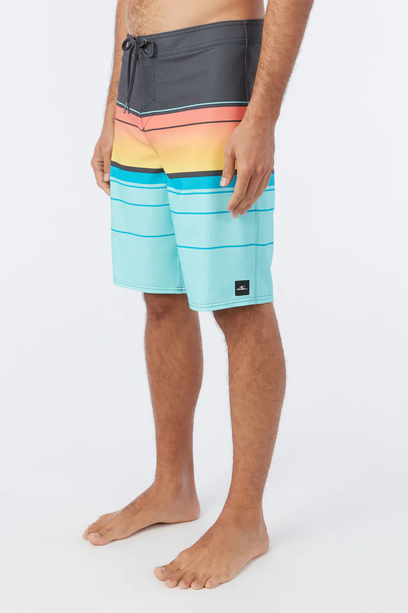 O'Neil Men's Hyperfreak Heat Stripe 21" Boardshorts