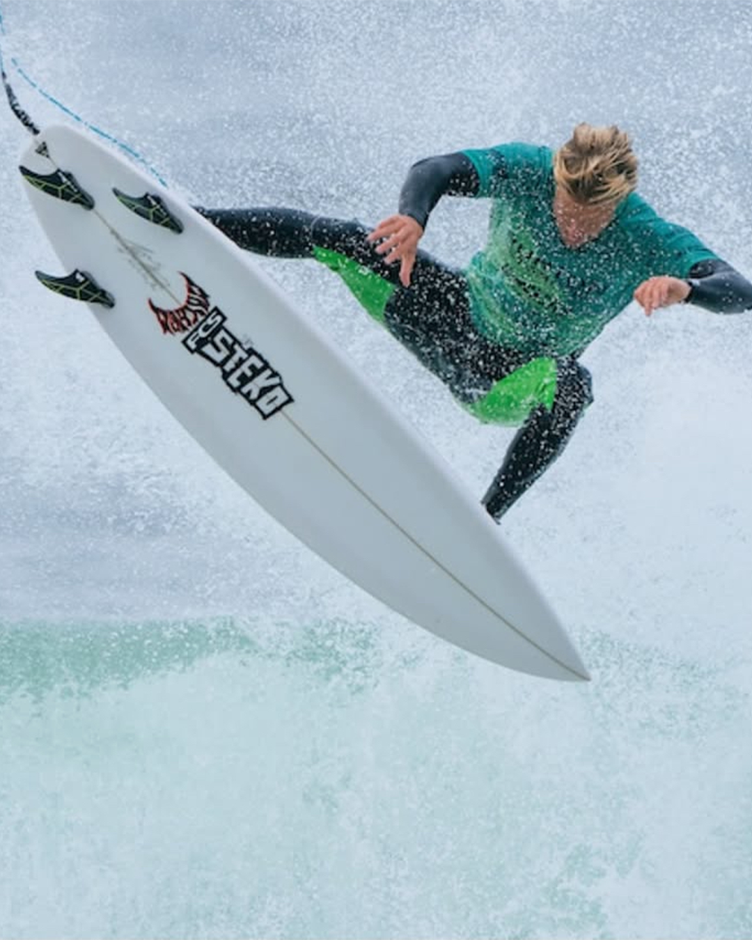 Lost Speed Demon Surfboard (Clear/White)